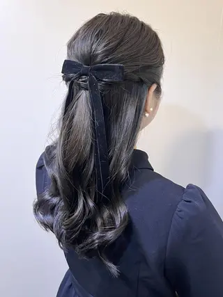 ヘアアレンジ 🤍ヘアセット.ヘア アレンジ湯山詩織🤍のヘアスタイル