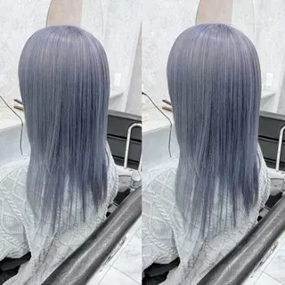 ミディアム カラー 🌺ハイトーン🌺 矢葺 なぎさ🌺🌺のヘアスタイル