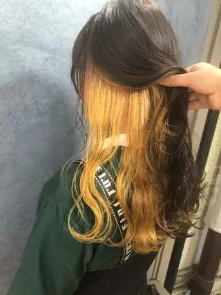 ロング カラー パーマ ヘアアレンジ メンズ キッズ ネイル マツエク・マツパ 透明感カラー🤎 ゆりのヘアスタイル