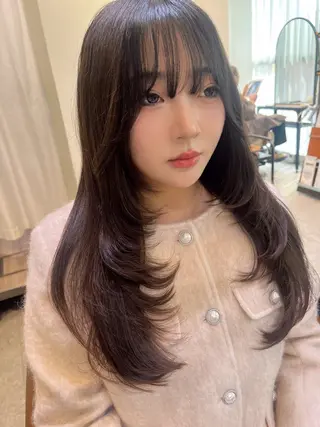 ロング カラー 🩵レイヤー✖︎ 髪質改善🩵リョウヤのヘアスタイル