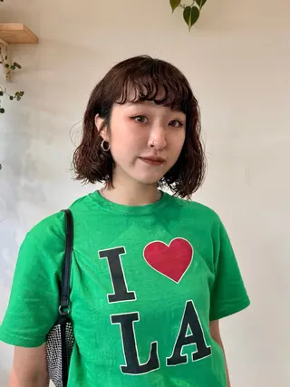 ミディアム パーマ 𝙎𝙚𝙞𝙧𝙖 ☆カット/パーマのヘアスタイル
