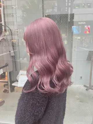 ロング カラー ️💕淡いハイトーン 💕︎︎ひかるのヘアスタイル