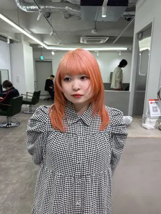 ロング カラー ハイトーン/ピンク カラー/めい🎀のヘアスタイル