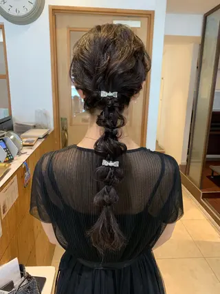 ロング ヘアアレンジ 庄司 沙羅のヘアスタイル