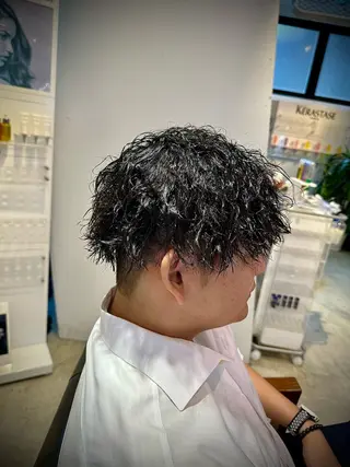 ショート パーマ メンズ 関内/メンズ/ パーマ/Hosakaのヘアスタイル