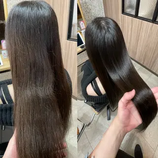 ロング 浅川恵太/縮毛矯正 /ブリーチ縮毛矯正のヘアスタイル