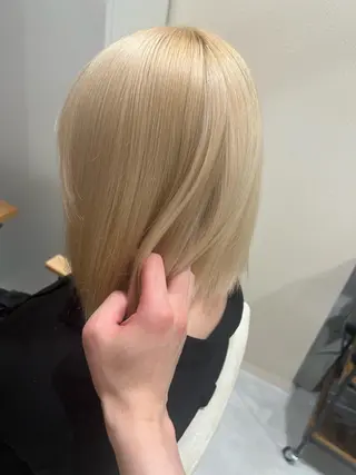 セミロング カラー 🌈髪質改善・美髪矯 正・平野瀬乃🌈のヘアスタイル