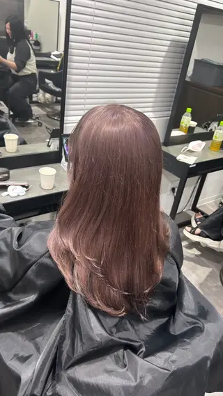 ミディアム カラー 💎韓国/ レイヤー カット/ 暖色🫧のヘアスタイル