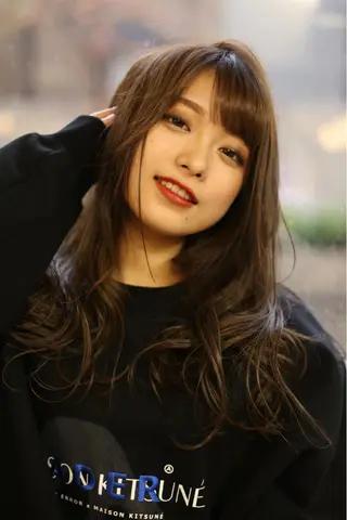 セミロング 永野 亮介のヘアスタイル