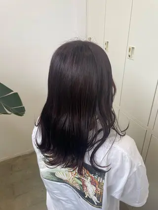 セミロング カラー 吉川 莉央のヘアスタイル