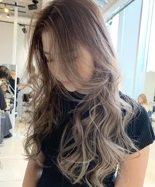 ロング カラー ヘアアレンジ 阿部 圭悟のヘアスタイル