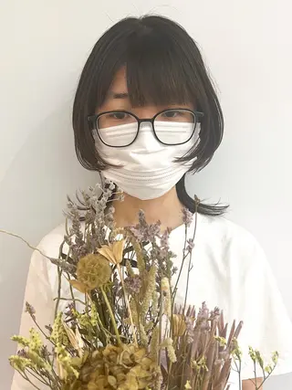 ミディアム ☺︎ RIHOのヘアスタイル