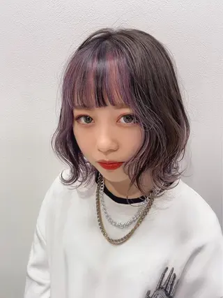 ミディアム カラー パーマ ヘアアレンジ メンズ キッズ ネイル マツエク・マツパ 🫧渋谷美容師 たくみ🫧のヘアスタイル
