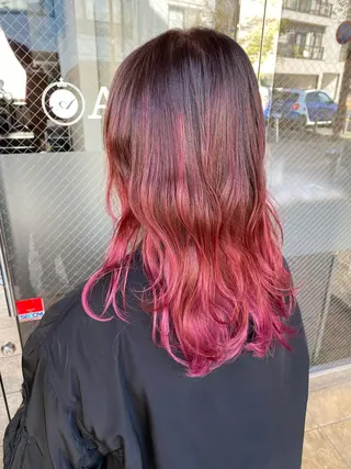 ミディアム カラー 美髪 カラーリストのヘアスタイル