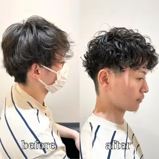 ショート カラー パーマ メンズ 髪質改善/ブリーチ/ ボブ特化/よしきのヘアスタイル