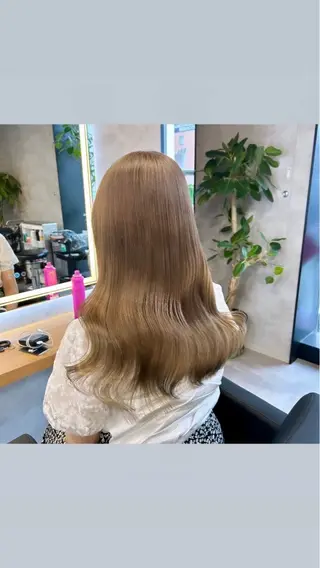 ロング カラー ヘアアレンジ レイヤー×透明感カラ ーHAYATOのヘアスタイル