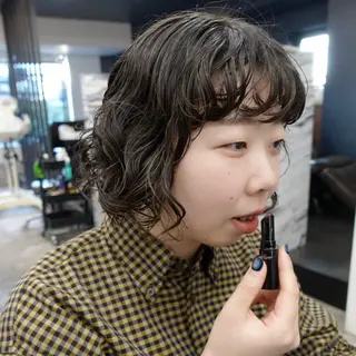 ショート パーマ ヘアアレンジ 🌐サトウ リョウ🌐のヘアスタイル