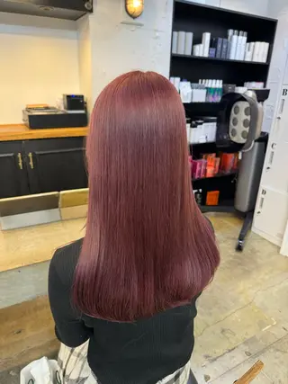 セミロング カラー 🦄垢抜けボブ特化× 暖色カラー未来🦄のヘアスタイル