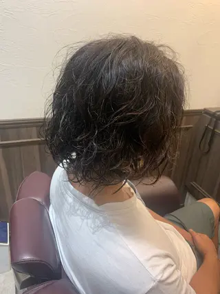 パーマ メンズ フリーランス理美容師 いさかのヘアスタイル