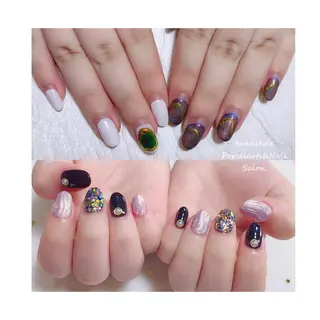 ミディアム ネイル 👑enen style👑のネイルデザイン