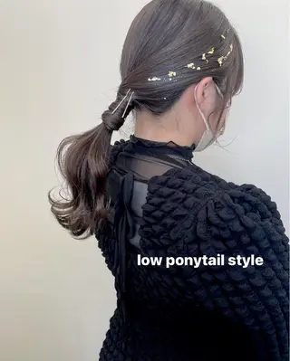 セミロング ヘアアレンジ ヘアメイク new meのヘアスタイル