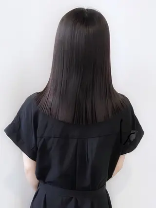 セミロング ミディアム／ ヒグレアキコのヘアスタイル