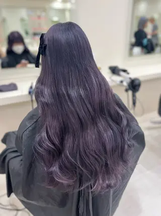 カラー ベージュ・ラベンダー カラー🎀りりのヘアスタイル