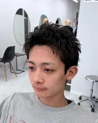 ショート メンズ 👑メンズ/パーマ/ 小島桐弥👑のヘアスタイル