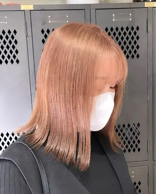 ミディアム カラー 色落ち綺麗透明感カラ /ボブ/ナカツヒカルのヘアスタイル