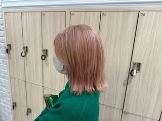 ミディアム カラー ボブ•ショートカット 草野太一のヘアスタイル