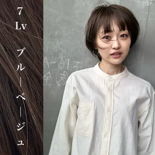 ショート カラー wakana / くびれカットのヘアスタイル