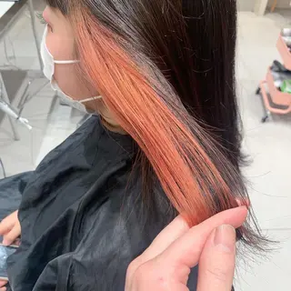 ミディアム カラー レイヤー専門家 ダブルカラー修のヘアスタイル