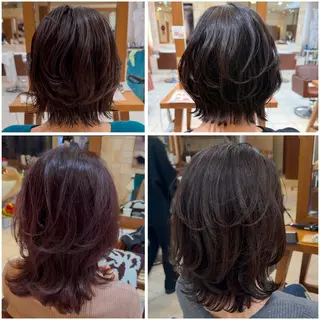 ミディアム 川崎レイヤーカット /江口真正のヘアスタイル