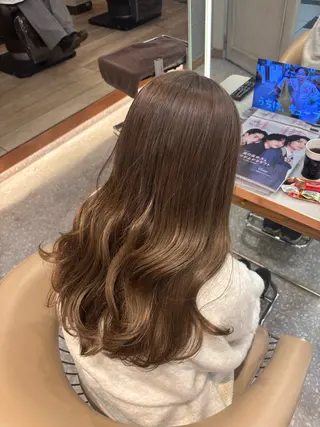 ロング カラー 梅田美容室 山崎海波のヘアスタイル