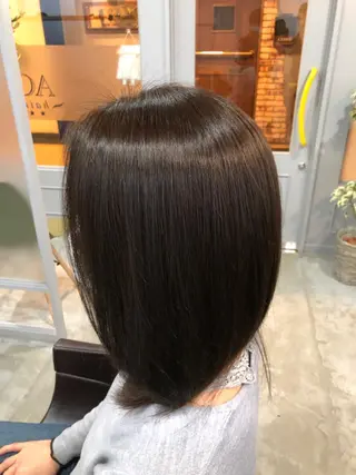 セミロング カラー hair care ACRO店長　谷のヘアスタイル