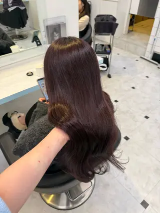 カラー 🇰🇷韓流暖色ヘア 🍒saaya🍒のヘアスタイル