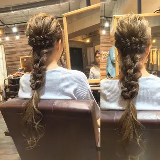 ロング ヘアアレンジ 川名 充✂️のヘアスタイル