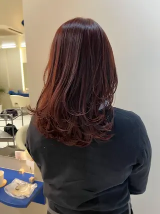 セミロング カラー 《Une》 hinariのヘアスタイル