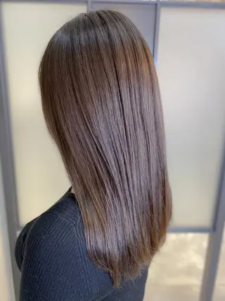 セミロング カラー 【透明感、艶髪】西村 有司のヘアスタイル