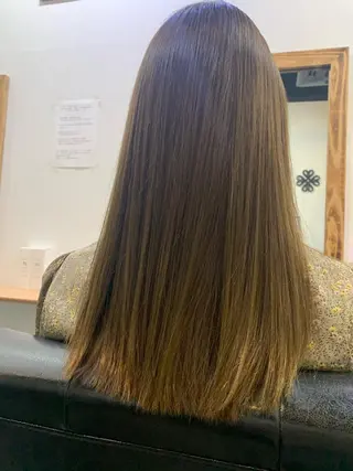セミロング カラー パーマ ヘアアレンジ メンズ キッズ ネイル マツエク・マツパ アイブロウ 🤍韓国風レイヤー/ 艶髪🤍鳥越美羽のヘアスタイル