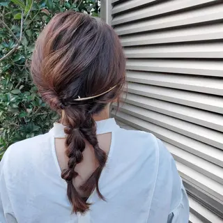 ロング 南里  梨奈のヘアスタイル