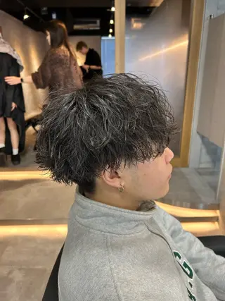 ショート カラー パーマ メンズ メンズ特化 👑YUTAのヘアスタイル