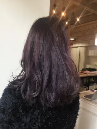 セミロング カラー メンズも◎ 北澤みさきのヘアスタイル