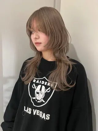 セミロング ハッシュレイヤー ༊*·˚ リナのヘアスタイル