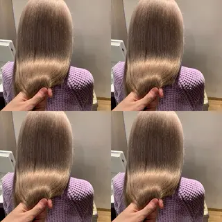 セミロング ✨縮毛矯正✖︎顔周り レイヤー✨ナカムラのヘアスタイル