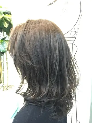 ミディアム hama yukiのヘアスタイル