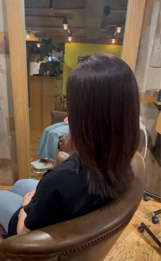 セミロング 佐々木 あやのヘアスタイル