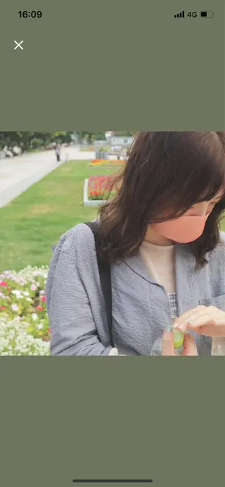 ミディアム カラー 岩戸 新のヘアスタイル