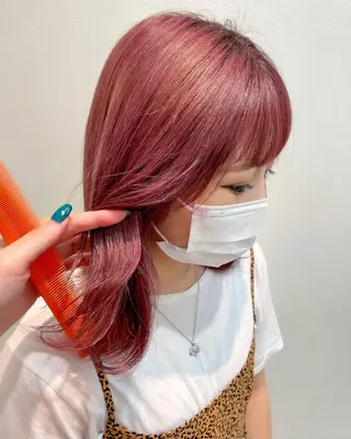 セミロング カラー mir MIYUのヘアスタイル