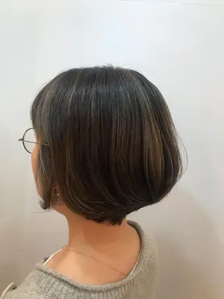 ショート カラー 🍑艶髪✖️暖色系 ✨momoka🍑のヘアスタイル